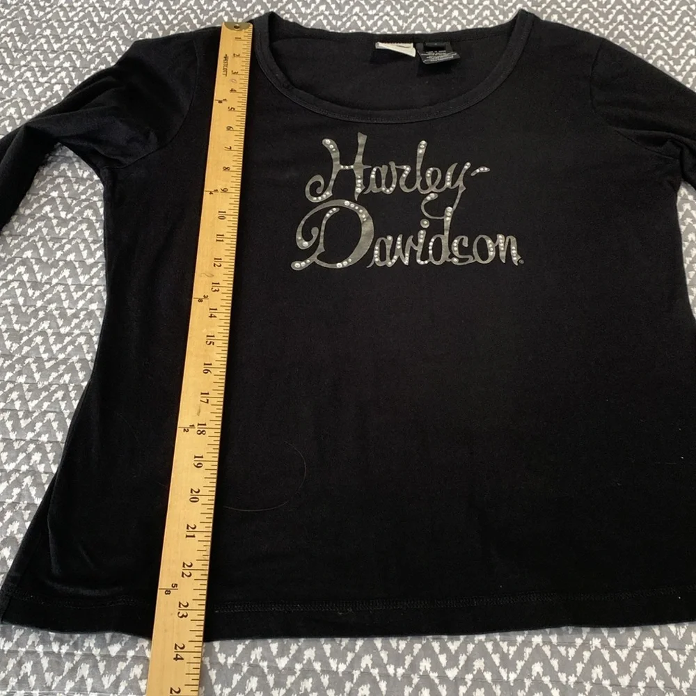⚡️Last days! Harley Davidson Black Long Sleeve Tee L - Picture 6 of 7